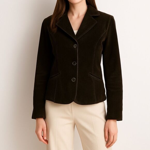 Vintage Brown Suede Jacket Large - Picture 1 of 8